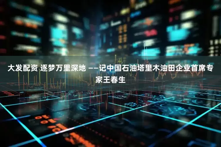 大发配资 逐梦万里深地 ——记中国石油塔里木油田企业首席专家王春生